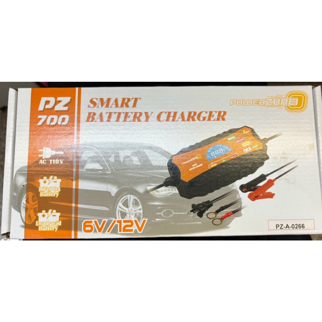 PZ-700智慧型快速充電器 可充12V/6V   鉛酸電池充電器 鋰電池充電器 鈦酸鋰充電器 機車電瓶充電 快速接頭