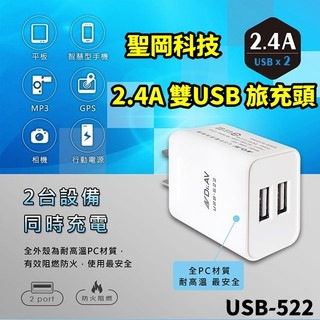 台灣聖岡科技 USB+PD快充頭 3.1A雙USB+PD快充 豆腐頭 手機充電器 旅充頭 Type-C快充頭 旅充