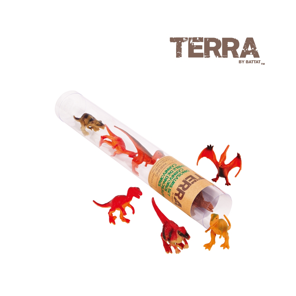 TERRA 肉食性恐龍(拿手罐) 玩具 模型 動物 恐龍