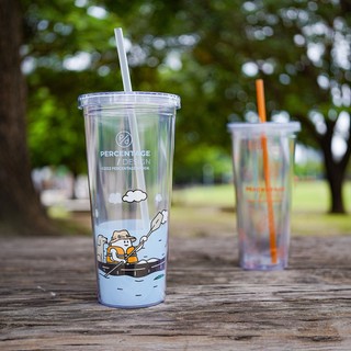 PERCENTAGE 雙層冷水杯(泛舟款/亂花款)