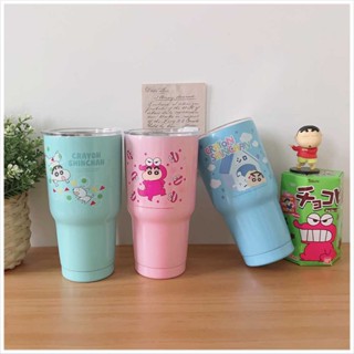 天藍小舖-900ml蠟筆小新糖果色系304不鏽鋼保溫保冰杯900ml-共3色-A11114103