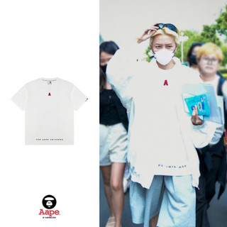 【B.O.B 潮牌服飾代購 】24SS AAPE 電繡標語+背面鋼印反光大LOGO 短袖上衣(現貨馬上出)