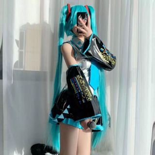 初音未來cos服 MIKU公式服cos服初音衣服兒童初音cosplay動漫服裝