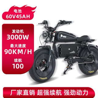 2024年新款復古美式風格機車款設計理念電動腳踏車三種騎行模式1500W / 3000W鋰電池30安培45安培58安培