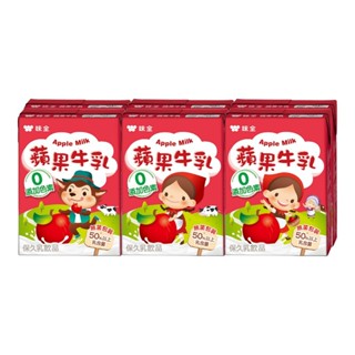 味全 極品限定蘋果牛乳200mlx6/組【家樂福】