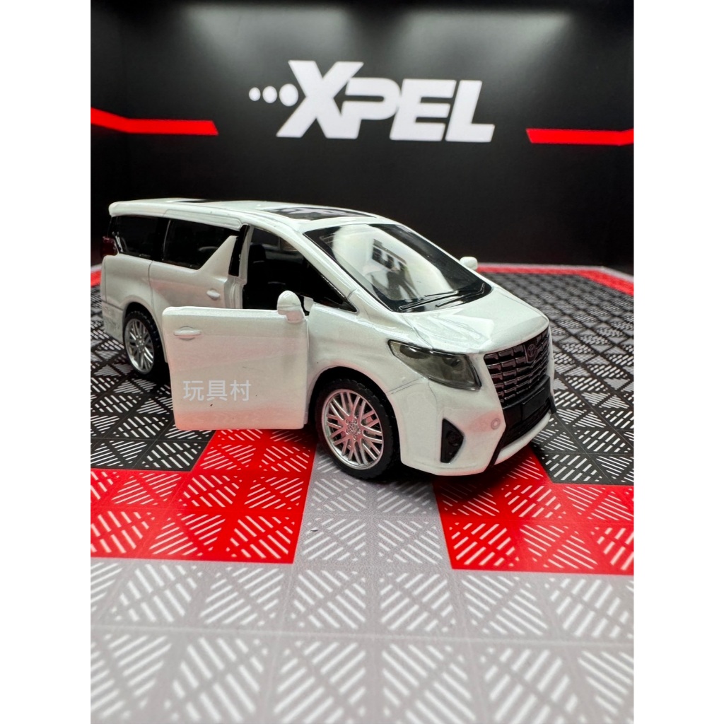 玩具村 1:43 Toyota Alphard 豐田 阿法 阿爾法 埃爾法 1/43 合金車 迴力車 彩珀 #58