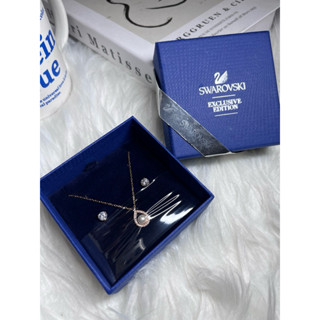 施華洛世奇 SWAROVSKI 珍珠項鍊 鑽石耳環 情人節 禮盒