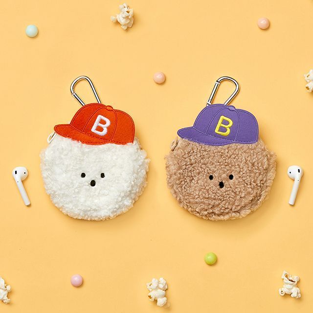 Ξ ATTIC Ξ 韓國antenna shop~ Double Bichon AirPods 藍牙耳機 收納包 鑰匙包