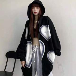 【現*貨】佰分佰/150kg內可穿/大尺碼/連帽開衫衛衣/韓版/薄款/寬松外套/學生外套/ins潮/女生外套/帽T