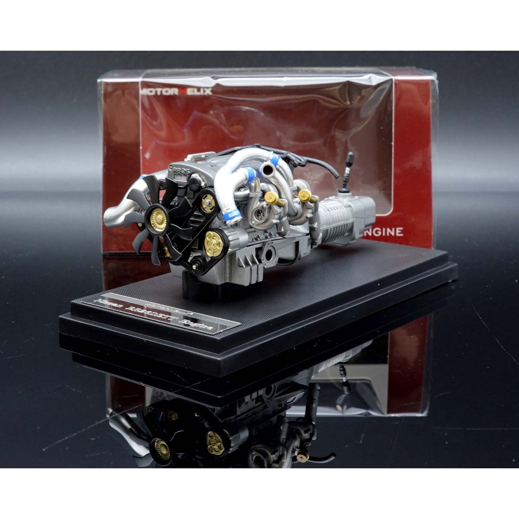 【MASH】現貨特價 Motorhelix 1/18  Nissan RB26DETT (R34) 引擎模型