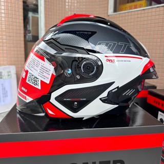 『新兄弟帽店』實體店面 ✨現貨✨西班牙 MT COSMO SV 星際 #白灰紅消逝 3/4半罩安全帽 公司貨