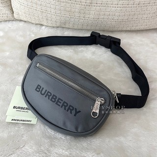睿鈞國際精品 BURBERRY 8052888 迷你拉鍊腰包/胸口包.灰 現貨