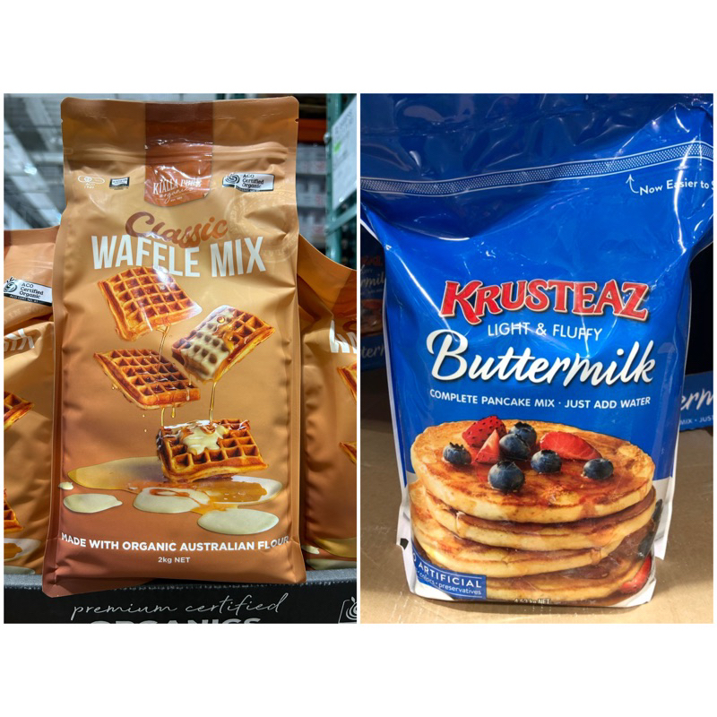 🛍好市多Costco 代購（2024年8月新品）KIALLA PURE有機鬆餅粉🥞KRUSTEAZ鬆餅粉🥞