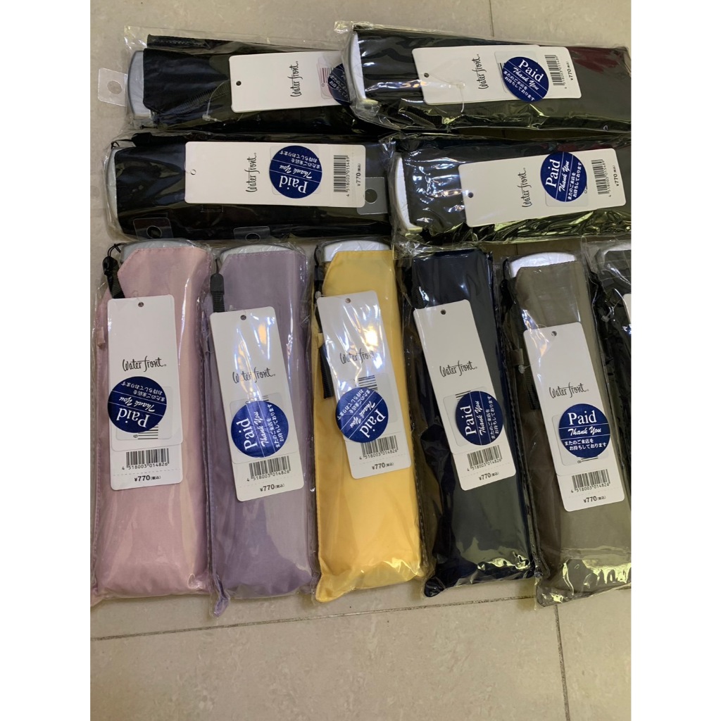日本國民品牌 Waterfront 超輕薄型折疊傘