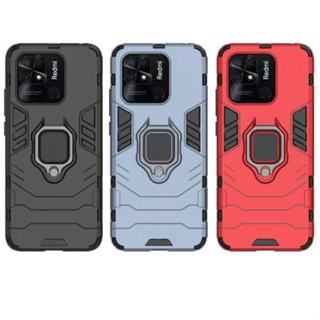 軍規防摔手機殼 Redmi 10C 鋼鐵指環支架手機殼 220333QAG 防摔殼 紅米10C 手機殼
