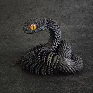3D列印 關節可活動 3D列印蝰蛇 全身可動蝰蛇 擺件玩具 動物模型 交換禮物 模型