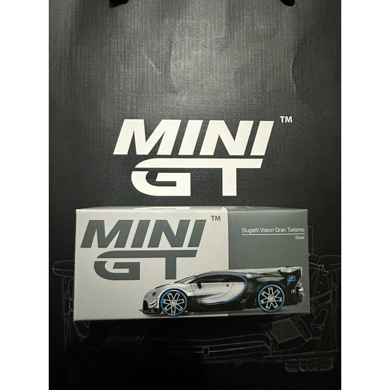 (清水健）MINI GT #369 1/64 Bugatti Vision Gran Turismo Silver