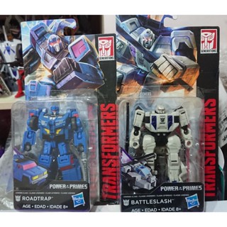 二手已拆 變形金剛 世代系列 POTP 偵查戰將 圈套 砍殺 BATTLESLASH ROADTRAP 兩臺盒售