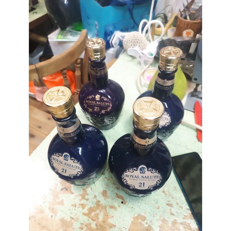 皇家禮炮空酒瓶 21年23年 皇家禮炮23年 空瓶子