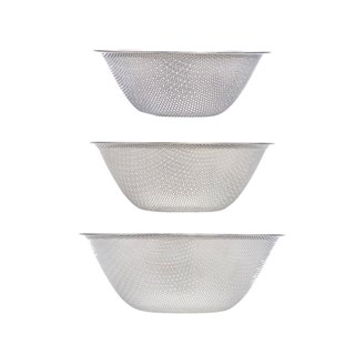 【日本柳宗理】不鏽鋼漏盆3件組-19cm/23cm/27cm《WUZ屋子》