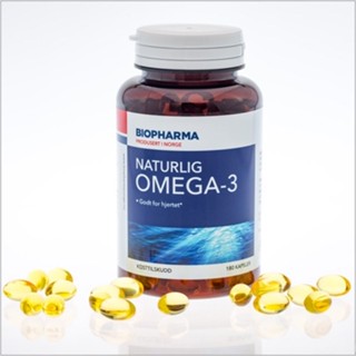 【 臺灣總代理 品質安全有保障 】Biopharma NATURLIG Omega-3 北極熊挪威純淨魚油膠囊