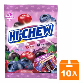 森永 嗨啾 水果軟糖袋裝 (綜合莓果口味) 110g (10入)/箱【康鄰超市】