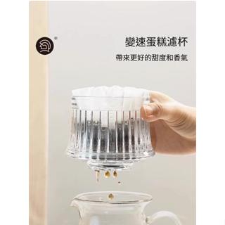 Hero變速手沖咖啡濾杯滴漏式咖啡漏斗過濾器平底滴濾濾杯蛋糕濾杯