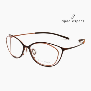 SPEC ESPACE ES-2404T 西野正美手工眼鏡｜純鈦董事長系列無螺絲超輕貓眼眼鏡 女生品牌眼鏡框【幸子眼鏡】