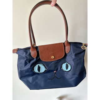 全新 LONGCHAMP LE PLIAGE Miaou長柄水餃貓咪包