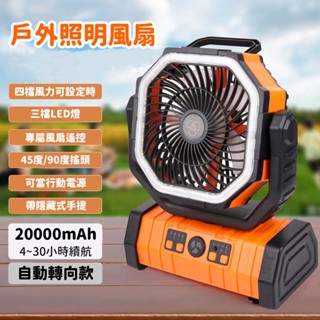 現貨當日寄出 手提風扇 大風扇 led燈 散熱風扇 大容量 充電式風扇 辦公室 旅行用風扇 露營 自動擺頭 風扇 電風扇