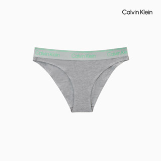 [Calvin Klein] CK ATHLETIC 運動棉質丁字褲 灰色