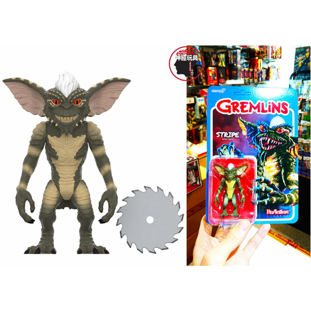 【神經玩具】現貨 SUPER7 代理版 吊卡 ReAction 小精靈 W1 邪惡小精靈 3.75吋可動人偶 復古