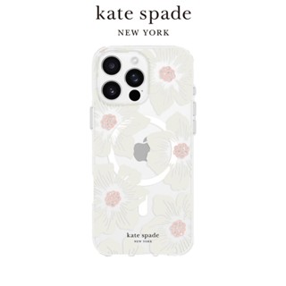 【kate spade】iPhone 16系列 Magsafe 精品磁吸防摔殼 經典蜀葵 手機殼
