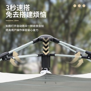 【LADUTA 拉布塔】戶外帳篷 露營帳篷 野營帳 睡帳 折疊款 全自動 露營全套 加厚防水款