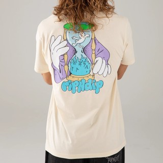 RIPNDIP TIME TURNER TEE 米白色 短袖T恤 中指貓 台灣總代理-ALL