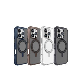 【LAUT 萊德】iPhone 16/Plus/Pro/Pro Max 磁吸360支架軍規耐衝擊保護殼(MagSafe)