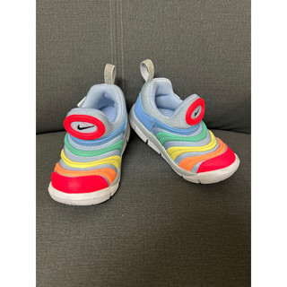 🍁14cm NIKE DYNAMO FREE 毛毛蟲鞋 鞋套式 學步鞋 彩虹 小童運動鞋 幼兒園小班 童鞋 兒童跑步鞋