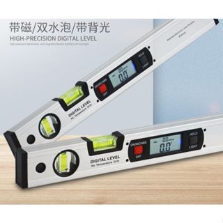 臺灣發貨 40cm 鋁合金 帶磁 自動背光 電子水平尺 數顯水平儀 傾角儀 數位角度尺 傾斜儀 傾角尺