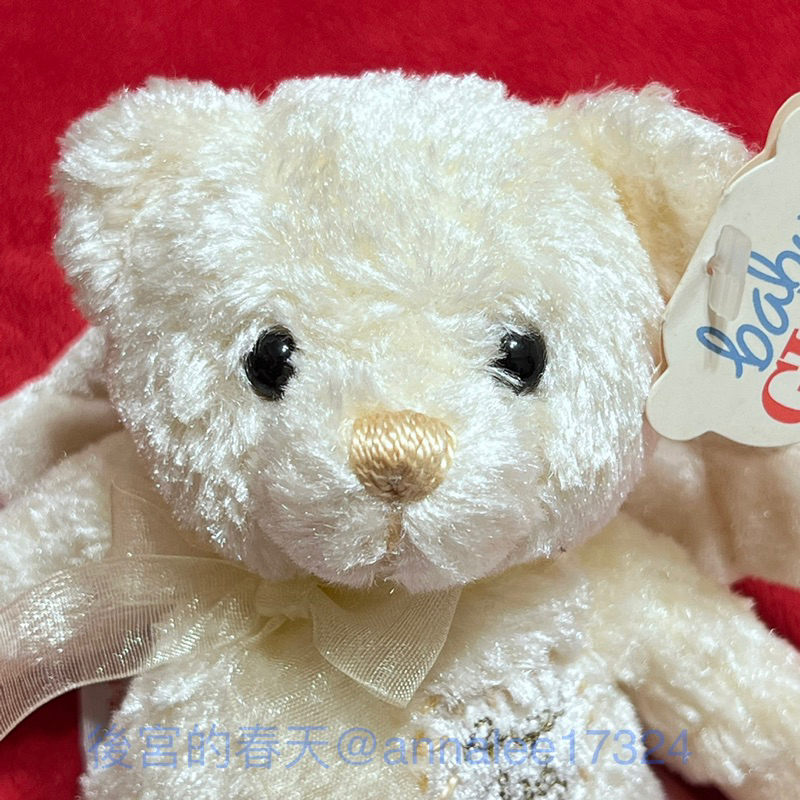 【天使寶寶🇺🇸 】Gund Angel Baby 泰迪帶翅膀的S米色黃色毛絨熊／7寸寶寶泰迪熊
