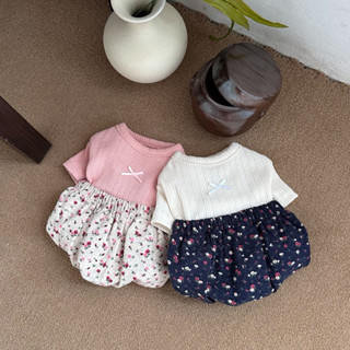 OOPET ♡ 現貨｜韓國 碎花棉質連身褲 S-2XL｜韓國品牌 韓國寵物服飾 寵物衣服 狗狗衣服 貓咪衣服