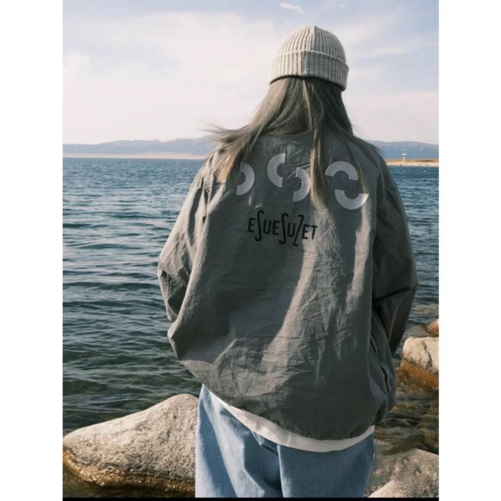 BEAMS SSZ 刺繡 大LOGO 刺繡 水洗教練外套