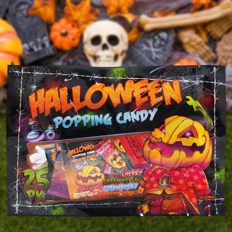 南瓜怪跳跳糖(袋裝)1.1gx25包 萬聖節 Halloween 同樂會 草莓 葡萄 櫻桃【小三美日】DS023236