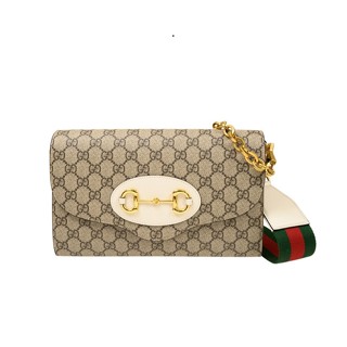 Gucci 677286 馬銜釦雙肩帶1955信封包 -經典白色設計 融合實用與奢華【促銷品】
