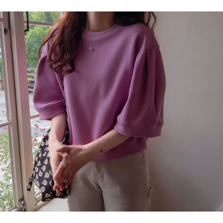 DREAM COLOR KR 一件免運 韓國女裝 正韓 女裝 漂亮袖線線條泡泡袖上衣