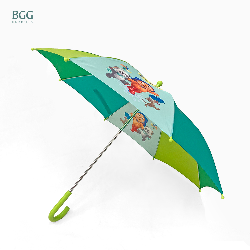 【BGG Umbrella】小童直傘 | 安全防刺珠尾 安全防夾手開關 亮彩設計
