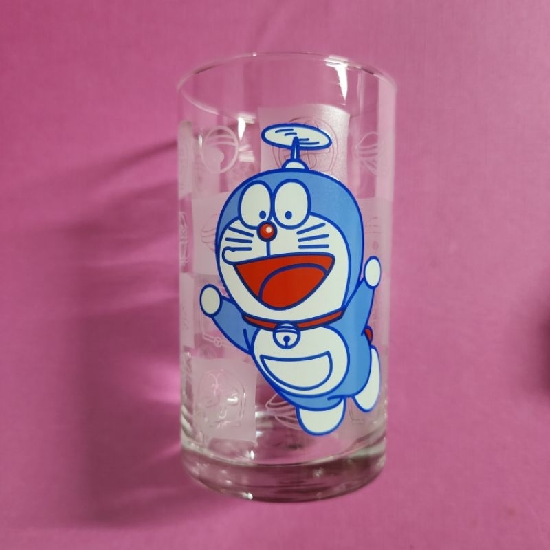 哆啦a夢 小叮噹 玻璃杯 水杯 塑膠杯 筆筒 花瓶 二手 會描述