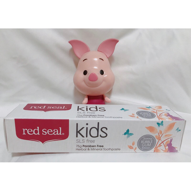 ✬ Red Seal 紅印 ✬無氟兒童牙膏(不含化學界面活性劑SLS)75g (效期品)
