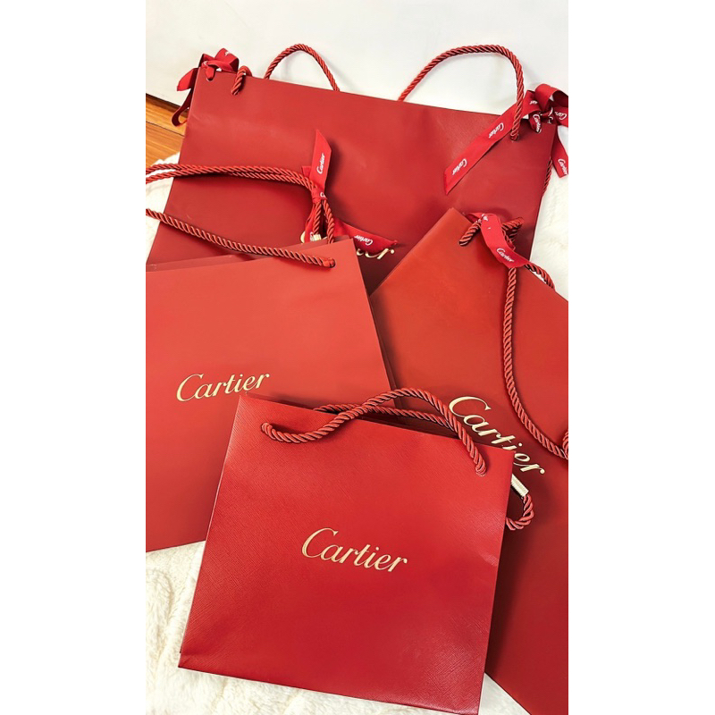 Cartier近新紅色紙袋