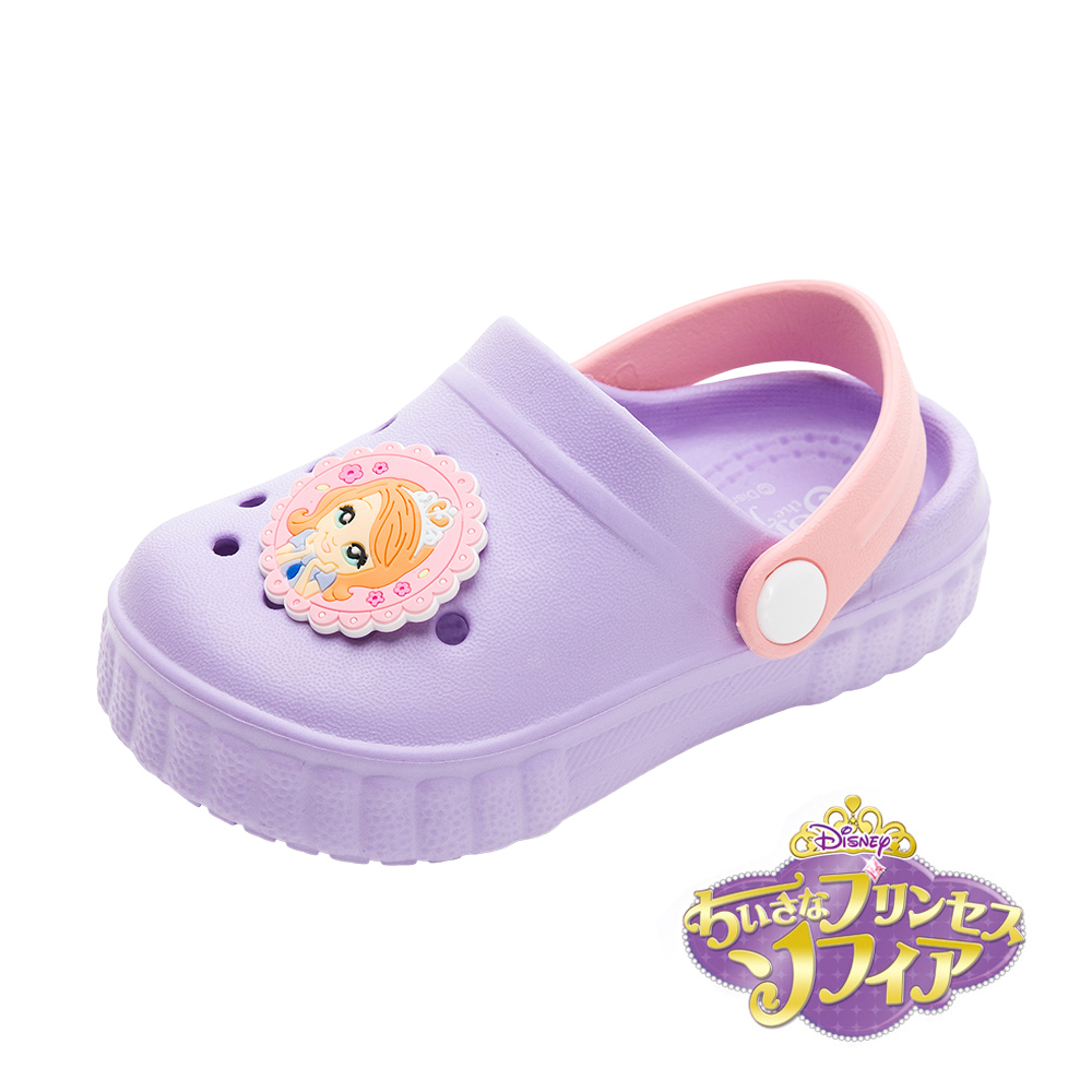 【Disney 迪士尼】小公主蘇菲亞 童 園丁鞋 粉紫/SOKG39357/K Shoes Plaza