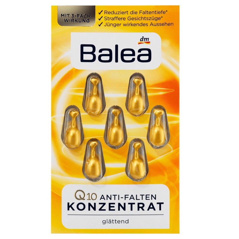 德國DM Balea 芭樂雅 6 精華膠囊綠藻保濕Q10眼部膠囊